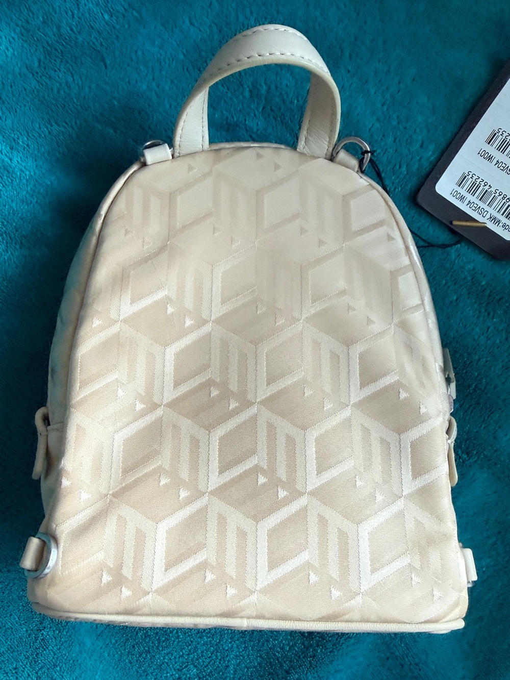 MCM Stark Beige Monogram Mini Backpack authentic - Picture 2 of 9